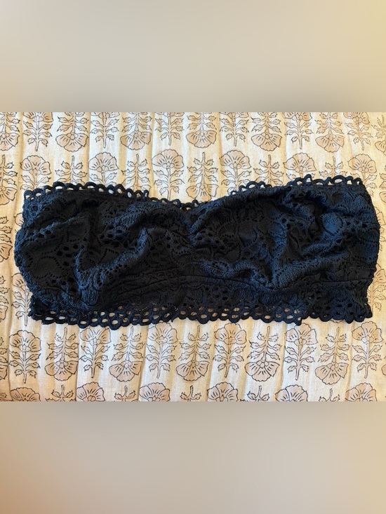 aerie Other - Aerie Black Crochet Bandeau Top Bra L